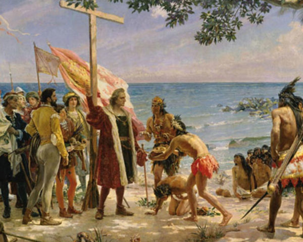 Primeira interação entre colonizadores e indígenas