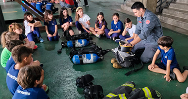 Visita ao Corpo de Bombeiros